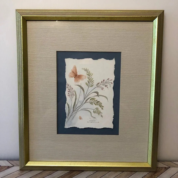 Professionally Framed Mary Vincent Bertrand Signed Print Cottage Core - Picture 1 of 10